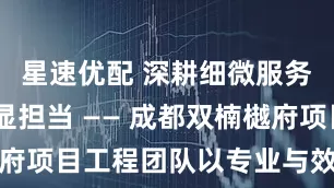 星速优配 深耕细微服务 应急彰显担当 —— 成都双楠樾府项目工程团队以专业与效率守护家园