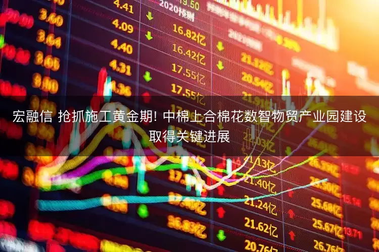 宏融信 抢抓施工黄金期! 中棉上合棉花数智物贸产业园建设取得关键进展
